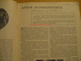 Kotiliesi 1930 nr 18, syyskuun II -numero, sis. mm. seur artikkelit / kuvat / mainokset; Kansikuvitus Martta Wendelin, Välähdyksiä Kreeta Haapasalon elämästä,