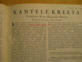 Kotiliesi 1930 nr 18, syyskuun II -numero, sis. mm. seur artikkelit / kuvat / mainokset; Kansikuvitus Martta Wendelin, Välähdyksiä Kreeta Haapasalon elämästä,