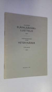 Suomen eläinlääkäriluettelo 1971