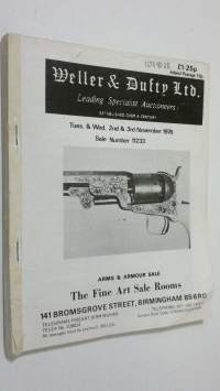 Weller &amp; Dufty Ltd. - Tues &amp; Wed. 2nd &amp; 3rd November 1976 Sale Number 11233 : Arms and Armour sale