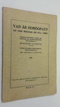 Vad är homöopati? : vad varje medicinare bör veta i ämnet