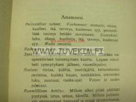 Ohje sairaskertomusten laatimiseen Lastensairaalassa - Ledning vid uppgörandet av sjukhistorier å Barnsjukhuset 1926