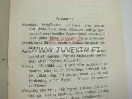 Ohje sairaskertomusten laatimiseen Lastensairaalassa - Ledning vid uppgörandet av sjukhistorier å Barnsjukhuset 1926