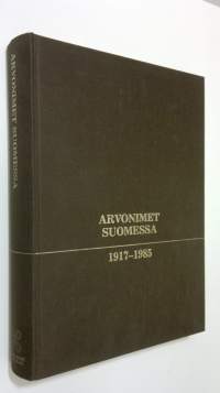 Arvonimet Suomessa 1917-1985
