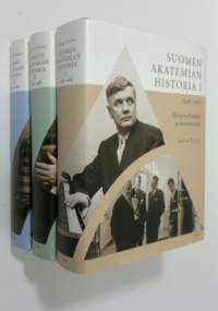 Suomen Akatemian historia 1-3 : 1948-1969 : Huippuyksilöitä ja toimikuntia ; 1970-1988 : Yhteiskunta ja tutkimus ; 1989-2003 : Kilpailu ja yhteistyö