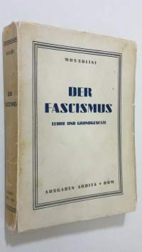 Der fascismus : lehre und grundgesetze