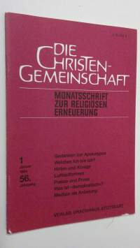Die Christen-Gemeinschaft 1/1984 : Monatsschrift zur religiosen erneuerung