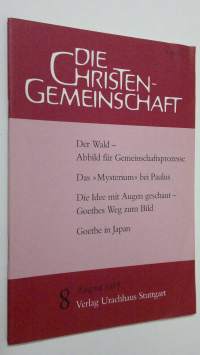 Die Christen-Gemeinschaft 8/1988 : Monatsschrift zur religiosen erneuerung