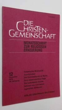 Die Christen-Gemeinschaft 12/1976 : Monatsschrift zur religiosen erneuerung