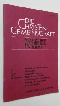Die Christen-Gemeinschaft 1/1976 : Monatsschrift zur religiosen erneuerung