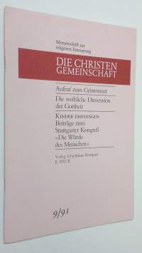 Die Christen-Gemeinschaft 9/1991 : Monatsschrift zur religiosen erneuerung