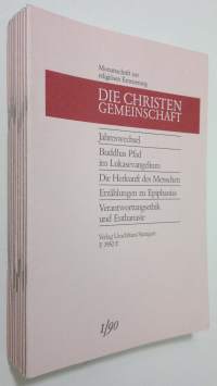 Die Christen-Gemeinschaft 1990 : Monatsschrift zur religiosen erneuerung - 62. Jahrgang Nr. 1-12 (osat 5 ja 9 puuttuvat)