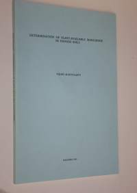 Determination of plant-available manganese in Finnish soils = Kasville käyttökelpoisen maan mangaanin määrittämisestä