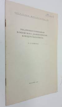 Metsätietoa II, 1 : Neljännesvuosisadan kokemuksia Jaakkoinsuon koeojitusalueelta