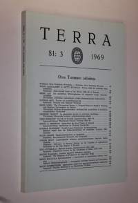 Terra nro 3/1969 (vol 81) Oiva Tuomisen juhlakirja: Suomen maantieteellisen seuran aikakauskirja