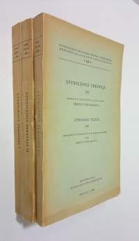 Lyydiläisiä tekstejä 1-3 = Ludische Texte