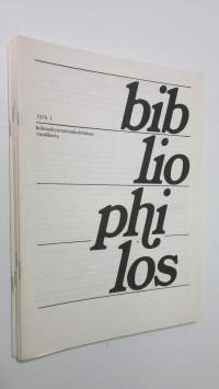 Bibliophilos vuosikerta 1979 (4 lehteä)