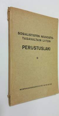 Sosialistisen neuvostotasavaltojen liiton perustuslaki