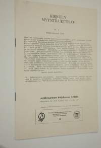 Kirjojen myyntiluettelo nro 2/1990 (touko-kesäkuu)