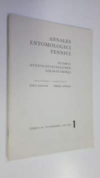 Annales entomologici Fennici n:o 1/1974