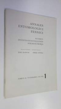 Annales entomologici Fennici n:o 1/1974