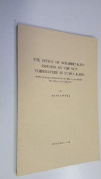 The effect of noradrenaline infusion on the skin temperature in human limbs : with special reference to the variability of acral circulation