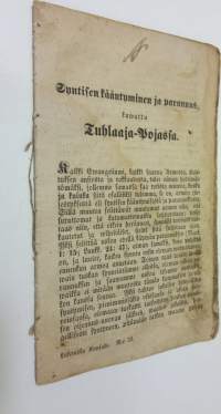 Syntisen kääntyminen ja parannus, kuwattu Tuhlaaja-Pojasta - Lukemisia kansalle 33