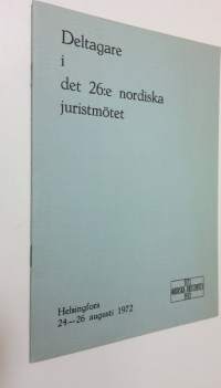 Deltagare i det 26:e nordiska juristmötet