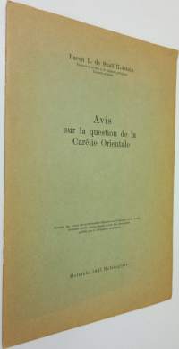 Avis sur la question de la Carelie orientale (ERINOMAINEN)