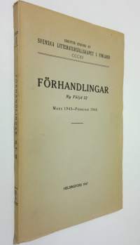 Förhandlingar Ny Följd 22 : Mars 1945 - februari 1946