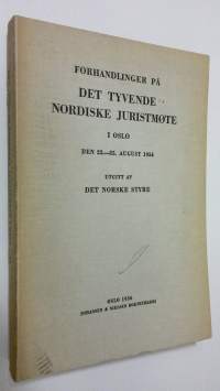 Forhandlinger på det tyvende nordiske juristmöte i Oslo den 23.-25. august 1954