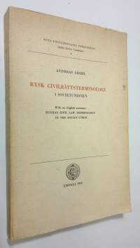 Rysk Civilrättsterminologi i Sovjetunionen (Russian civil law terminology in the Soviet Union)