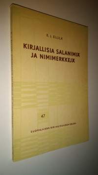 Kirjallisia salanimiä ja nimimerkkejä