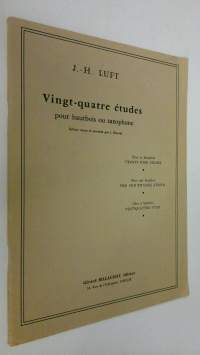 Vingt-quatre etudes pour hautbois ou saxophone