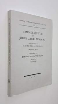 Samlade skrifter av Johan Ludvig Runeberg 13:2 delen, Kommentar till lyriska översättningar