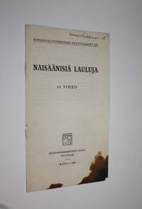 Naisäänisiä lauluja 43. vihko