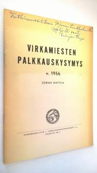 Virkamiesten palkkauskysymys v 1956