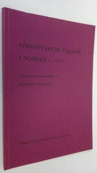 Författarens villkor i Norden - 1973