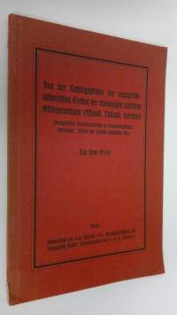 Aus der Rechtsgeschichte der evangelisch-lutherischen Kirchen der ehemaligen russischen Ostseeprovinzen (Estland, Livland, Kurland) : Evangelisches Staatskirchenr...