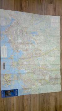 Ulkoilukartta = Friluftskarta - pääkaupunkiseutu = huvudstadsregionen 1999