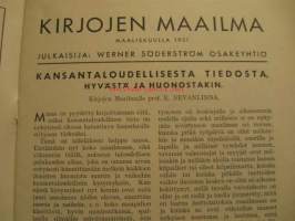 Kirjojen maailma WSOY 1931 1