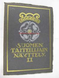 Suomen taiteilijain näyttely II 1914, näyttelyluettelo, mustavalkokuvia