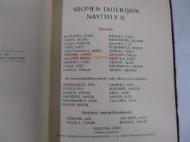 Suomen taiteilijain näyttely II 1914, näyttelyluettelo, mustavalkokuvia