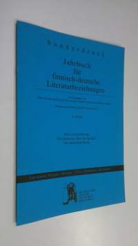 Jahrbuch fur finnisch-deutsche Literaturbeziehungen nr. 25/1993 - Ritva-Liisa Elomaa: Die finnische Oper im Spiegel der deutschen Presse