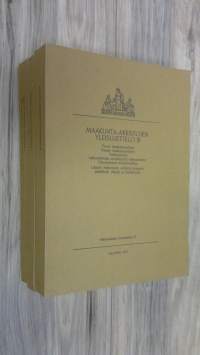 Maakunta-arkistojen yleisluettelo 1-3 : Valtionarkiston monistesarja 2:1-3