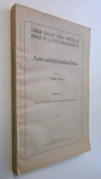 Astevaihtelututkielmia 1. osa, Lapin murteiden välisiä konsonanttivaihteluita (osittain lukematon)