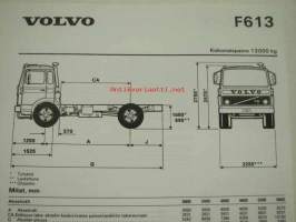 Volvo F613 -tekniset tiedot, esite