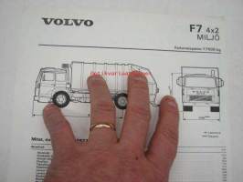 Volvo F7 Miljö -tekniset tiedot, esite