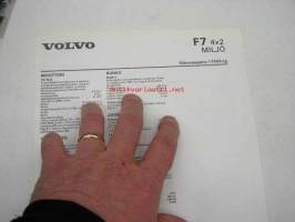 Volvo F7 Miljö -tekniset tiedot, esite