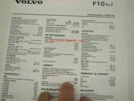 Volvo F10 4X2 -tekniset tiedot, esite